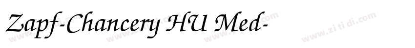 Zapf-Chancery HU Med字体转换